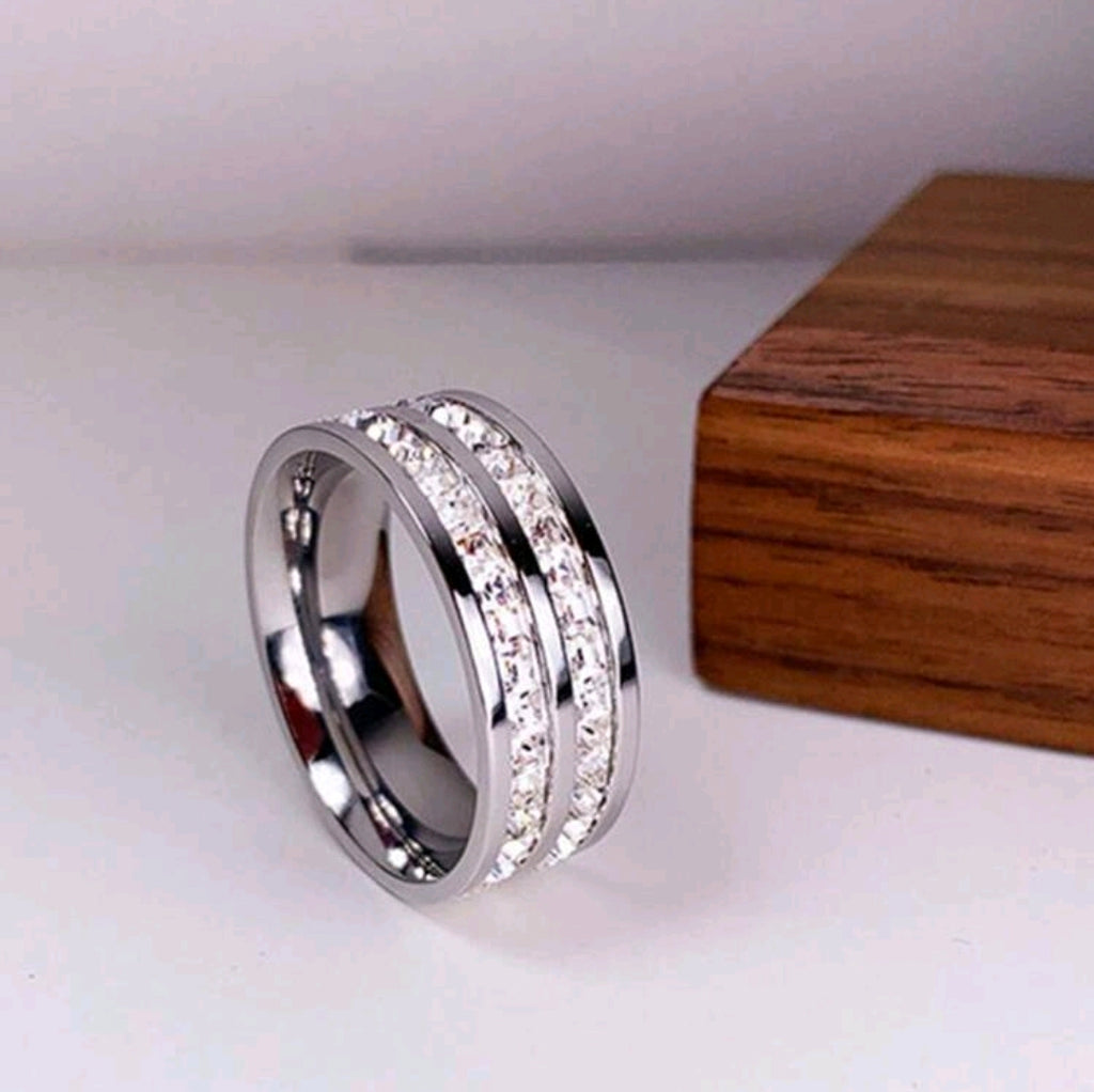 His and Hers Stunning Cubic Zirconia Wedding Ring