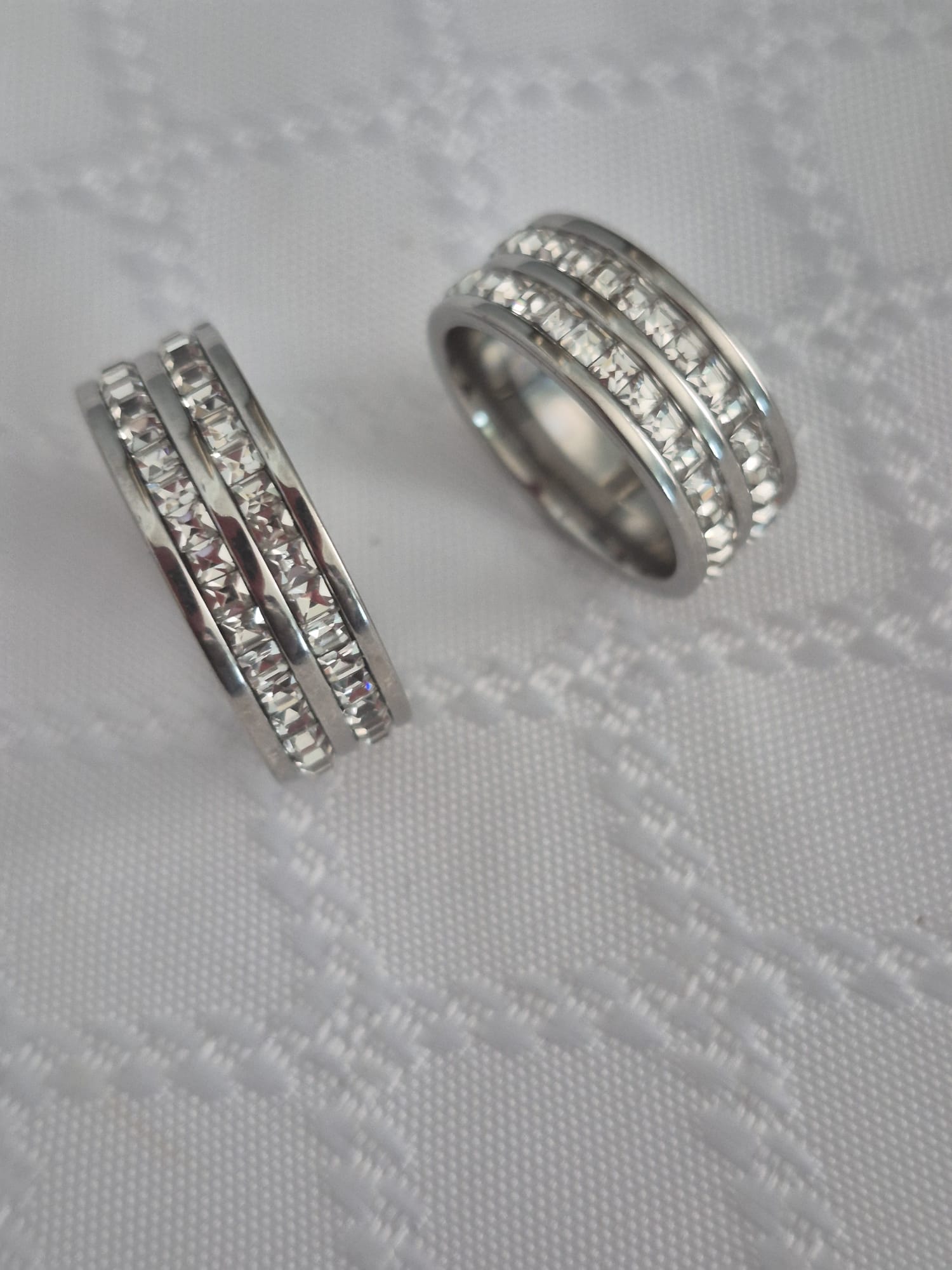 His and Hers Stunning Cubic Zirconia Wedding Ring