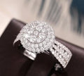 Stunning Women's Round Cubic Zirconia Engagement Ring