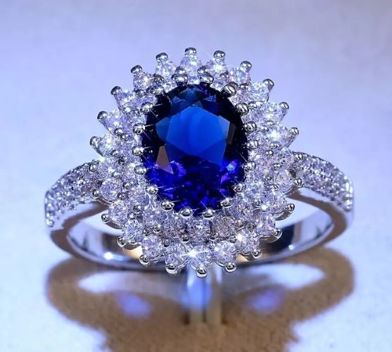 Brilliant Women's Sapphire Birthstone Birthday and Promise Ring