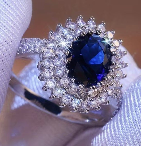 Brilliant Women's Sapphire Birthstone Birthday and Promise Ring